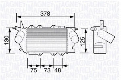 MAGNETI MARELLI 351319203490 -  Интеркулер